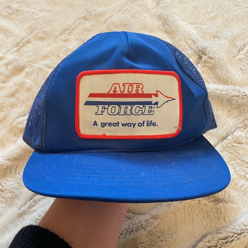 Blue Air Force Trucker Hat